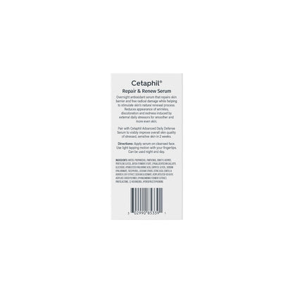 Cetaphil Repair & Renew Night Serum for Stressed Sensitive Skin – PM Face Serum for Overnight Barrier Repair