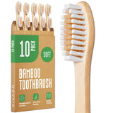 VIVAGO Bamboo Toothbrushes 30 Pack – Gentle Oral Care for Sensitive Mouths Recovering From Dental Procedures