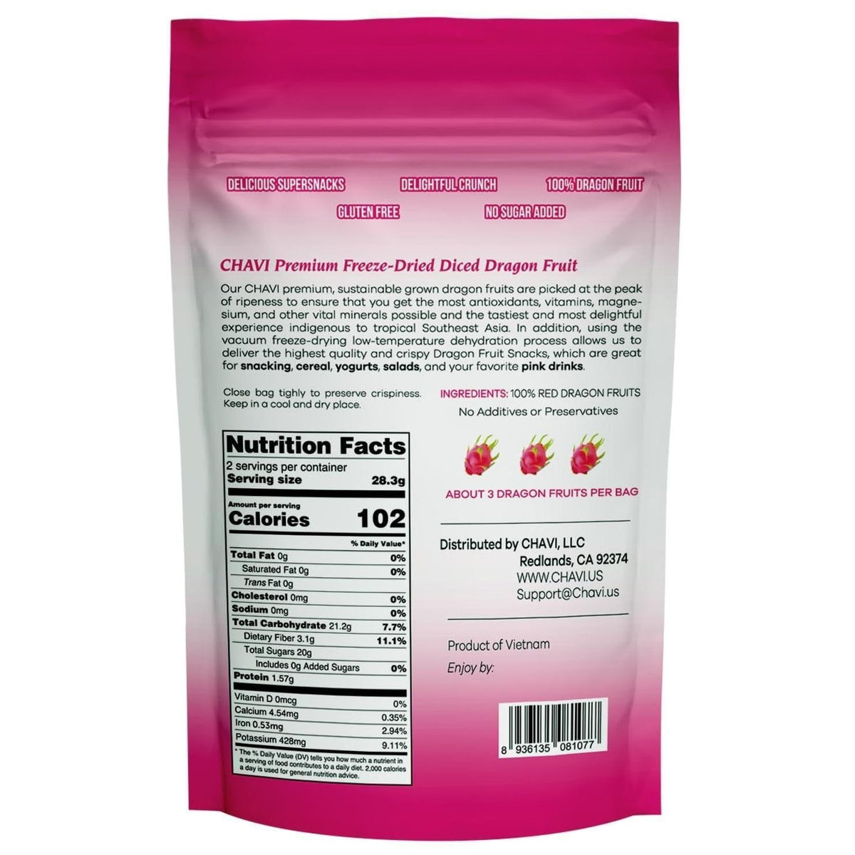 CHAVI Dragon Fruit Variety – Curated Gift for Tropical Fruit Enthusiasts and Holiday Stocking Stuffer
