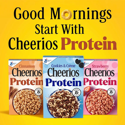 Cheerios Protein Cereal, Cookies and Crème – Crunchy Snackable Cereal for Camping and Road Trips