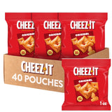 Cheez-It Original Baked Crackers – Kid-Friendly Bulk Snack Box for Lunchboxes, Road Trips, and Sports Practice, 40 Pouches
