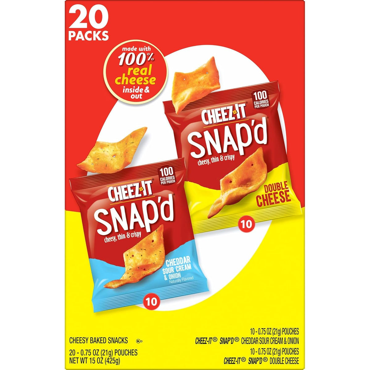 Cheez-It Snap'd Gift Snack Box, Cheese Lover Present for Holidays and Parties