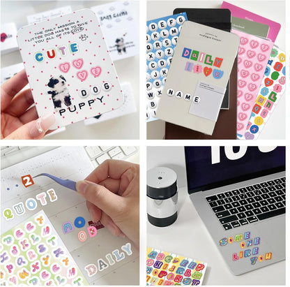 Child Safe Letter Stickers for Scrapbooking – Fun Craft Supply for Kids Rooms and Classroom Projects