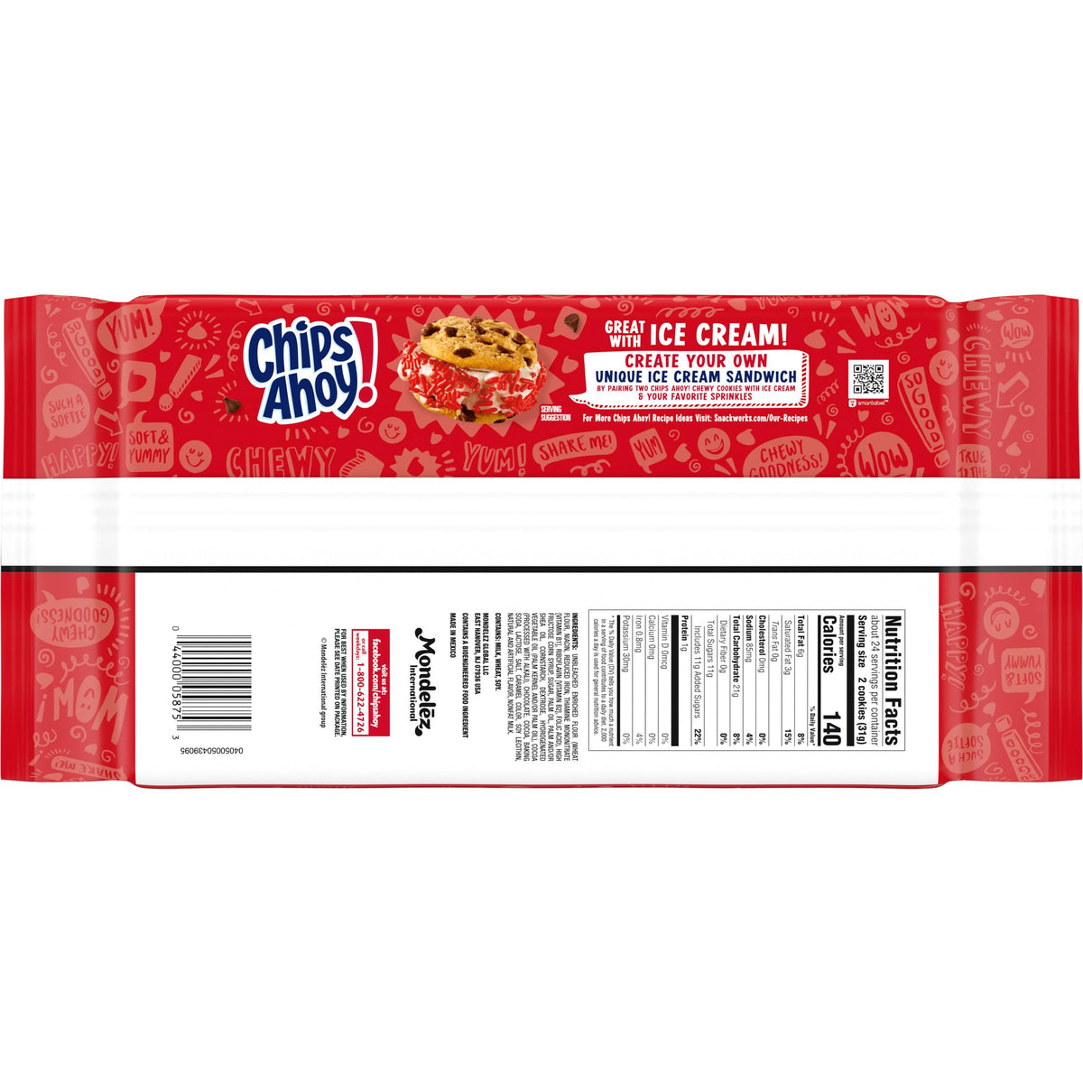 CHIPS AHOY! Chewy Chocolate Chip Cookies After School Snack for Kids Playroom Pantry Stocking
