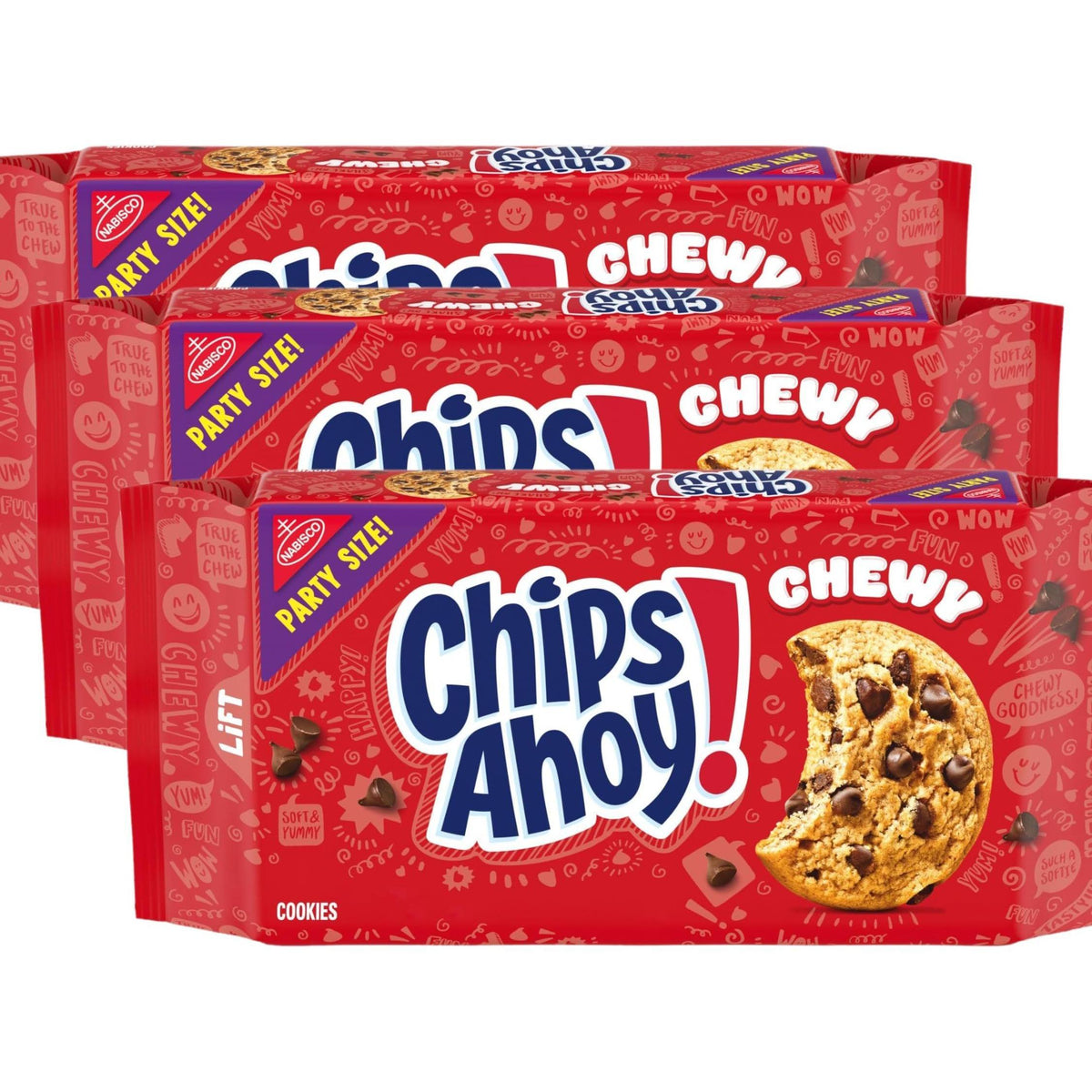 CHIPS AHOY! Chewy Chocolate Chip Cookies After School Snack for Kids Playroom Pantry Stocking