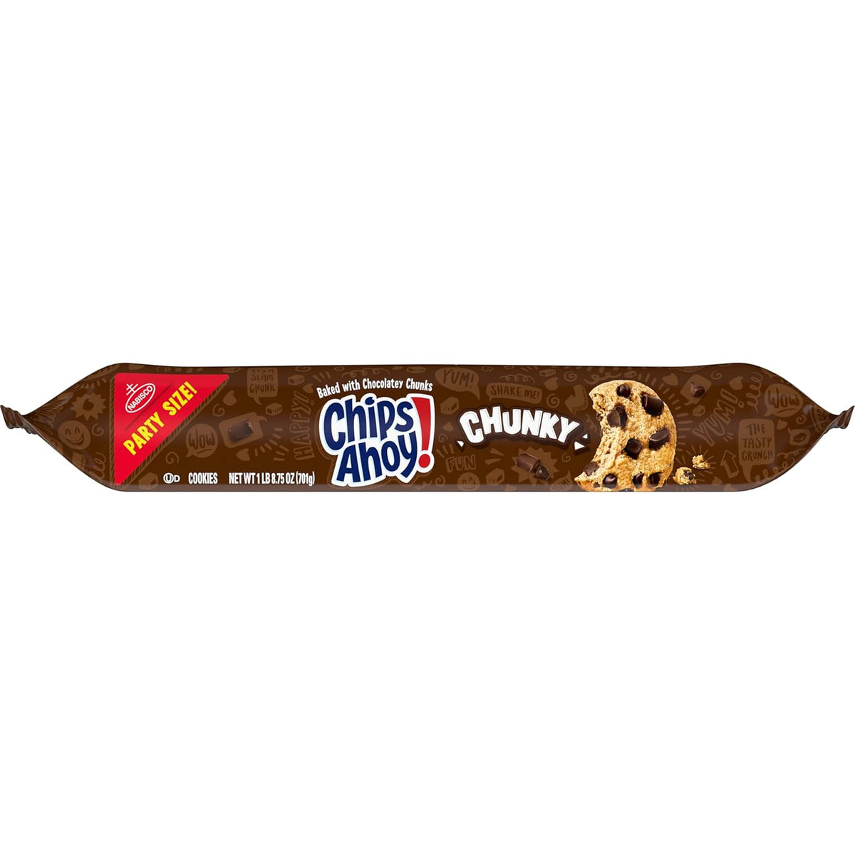 CHIPS AHOY! Chunky Chocolate Chip Cookies Party Size – Picnic Dessert Table Addition for Outdoor Gatherings, 24.75 oz