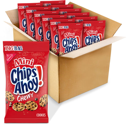 CHIPS AHOY! Mini Chewy Chocolate Chip Cookies, Big Bag, 12-3 oz Packs