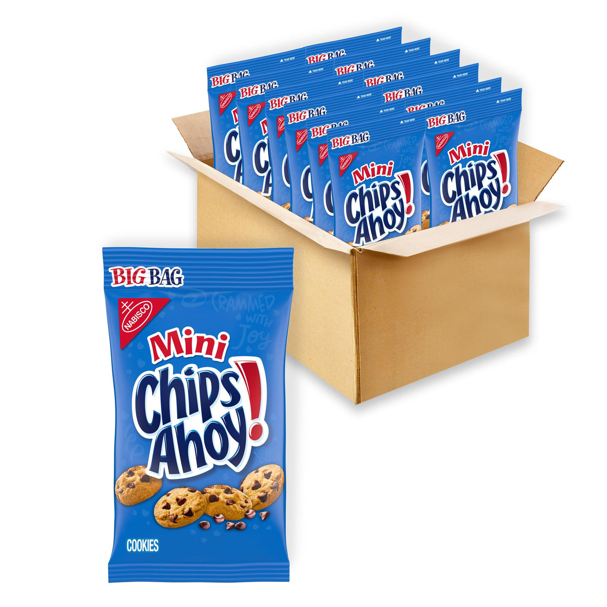 CHIPS AHOY! Resealable Family Size Cookie Variety with Confetti Cake and Original Chocolate Chip for Office Celebrations and Crew Lunches