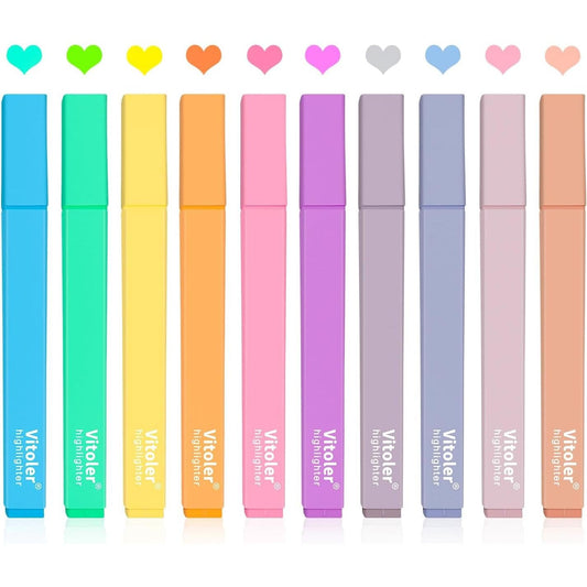 chisel tip with 1.0–1.9mm line range for underline and broad highlight