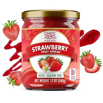 ChocZero Sugar Free Blueberry Preserves 12 oz – Mindful Low-Carb Breakfast Spread for Gut Health Routines