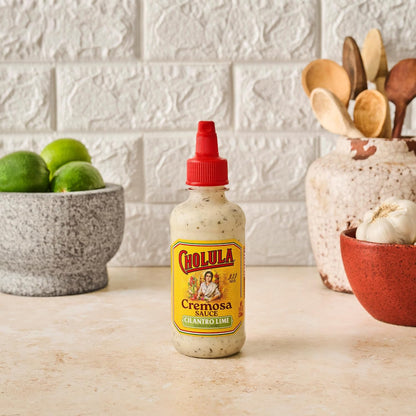Cholula Cilantro Lime Cremosa Sauce – Fresh Flavor Drizzle for Mindful Breakfast Bowls & Avocado Toast, 8 fl oz Squeezable