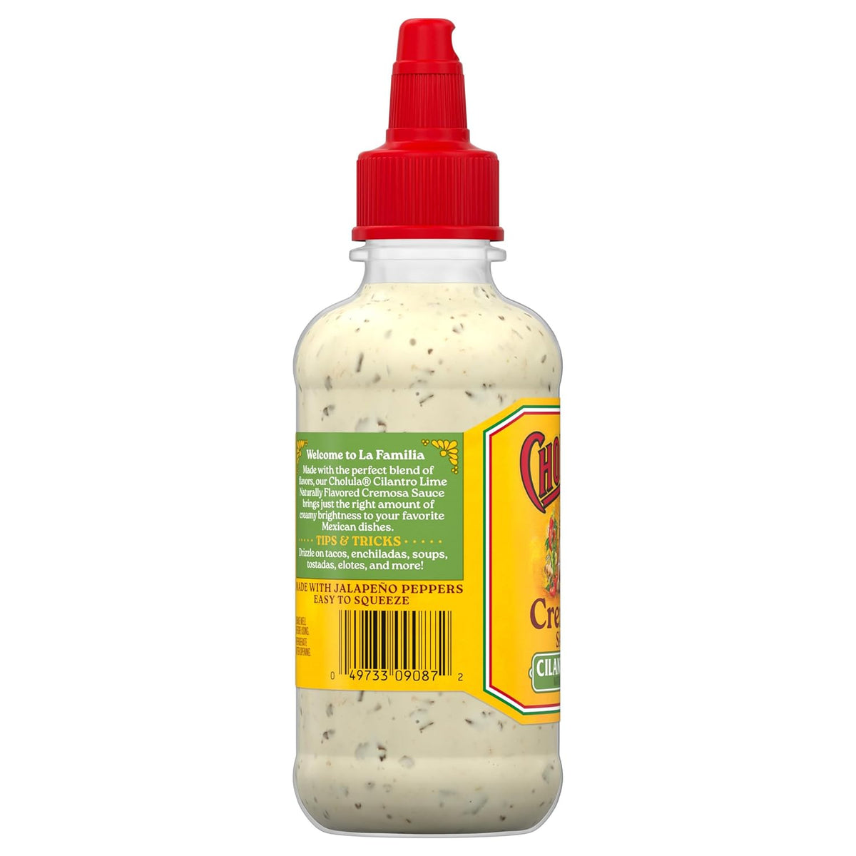 Cholula Cilantro Lime Cremosa Sauce – Fresh Flavor Drizzle for Mindful Breakfast Bowls & Avocado Toast, 8 fl oz Squeezable
