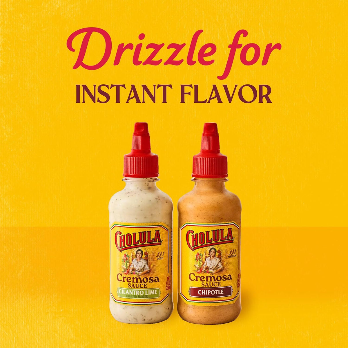 Cholula Cilantro Lime Cremosa Sauce – Fresh Flavor Drizzle for Mindful Breakfast Bowls & Avocado Toast, 8 fl oz Squeezable