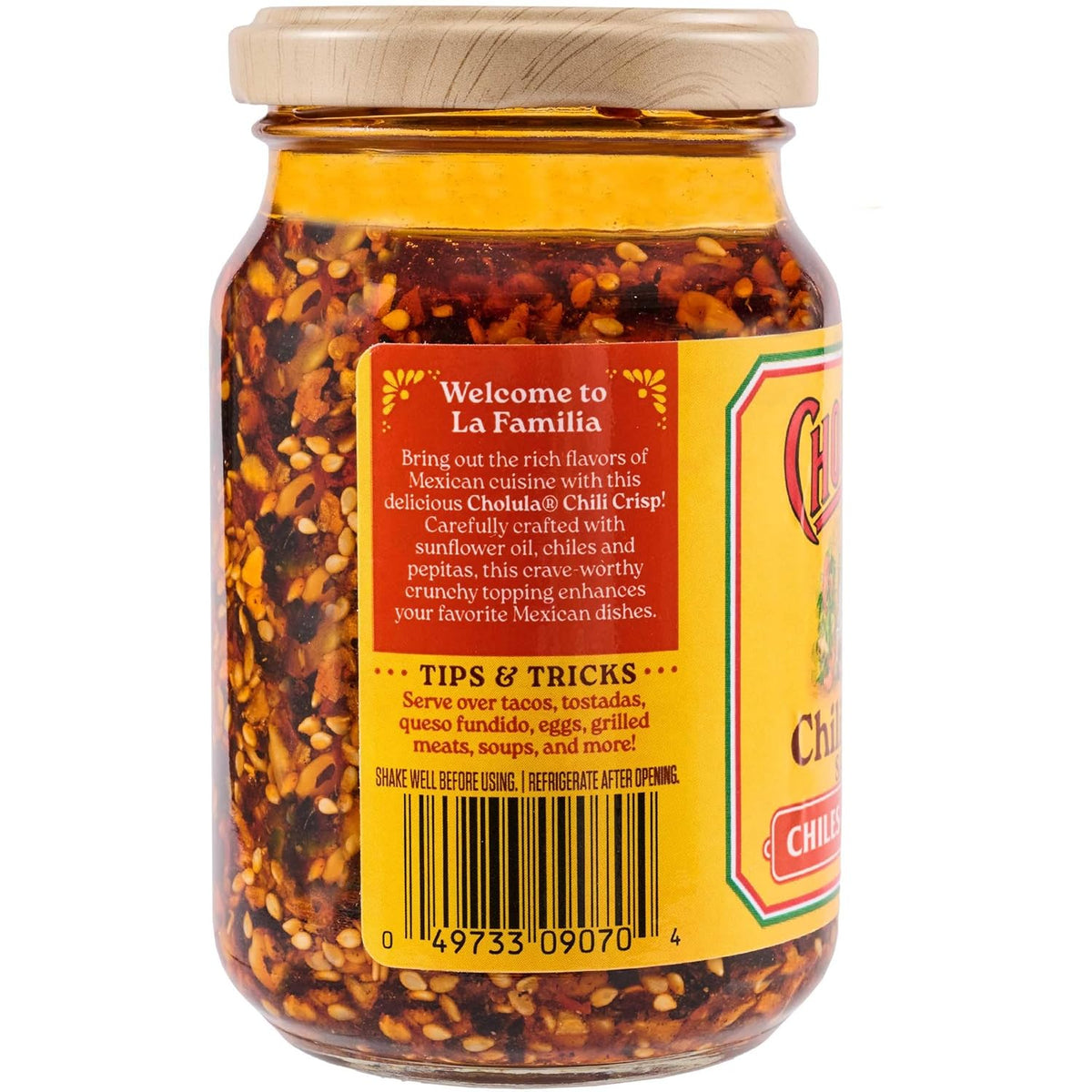 Cholula Salsa Macha Crunchy Chili Crisp – Thoughtful Housewarming Gift for Foodies, 8 oz Glass Jar