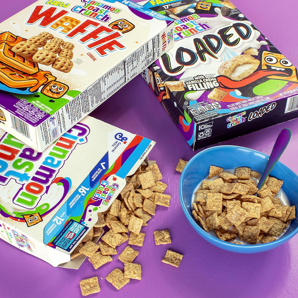 Cinnamon Toast Crunch Strawberry Cereal for Camping Trips, Road Trips, and Picnic Baskets