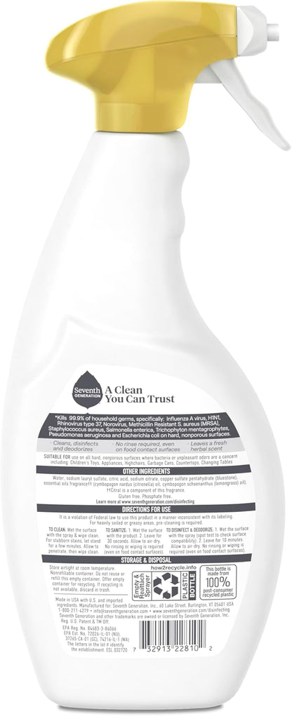 citrus, lemongrass, and thyme scent derived from essential oils and botanical ingredients