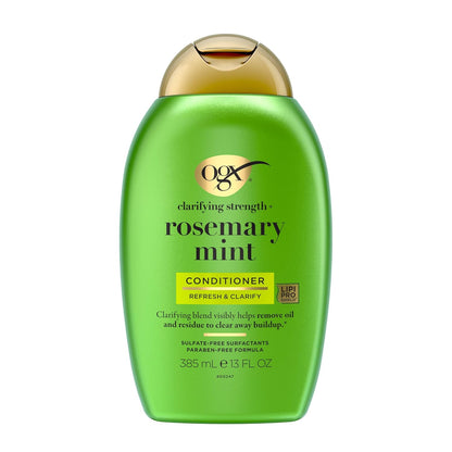 clarifying formula infused with rosemary oil and peppermint extract for oily hair