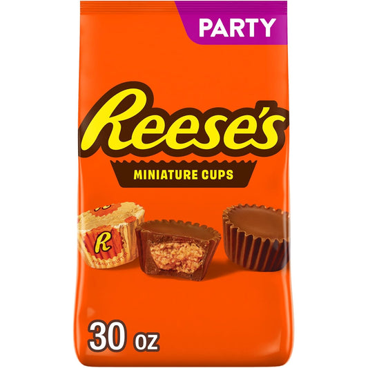 classic milk chocolate and peanut butter cup formula in miniature portion size