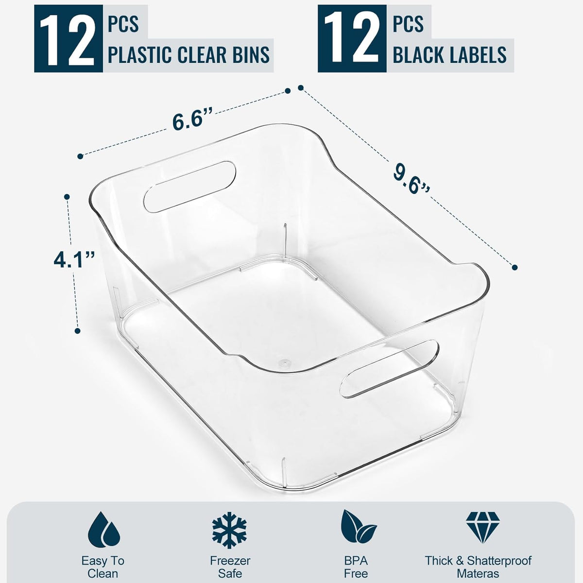 clear bpa-free shatterproof polyethylene construction