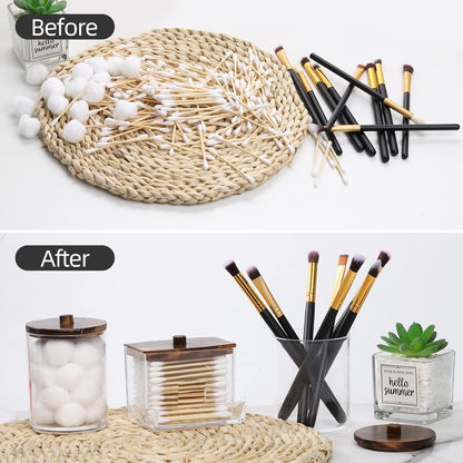 clear jar construction for instant visual inventory of contents