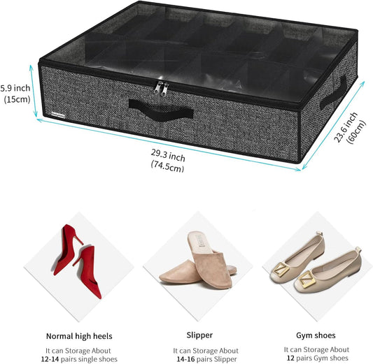 clear transparent cover window for at-a-glance shoe identification