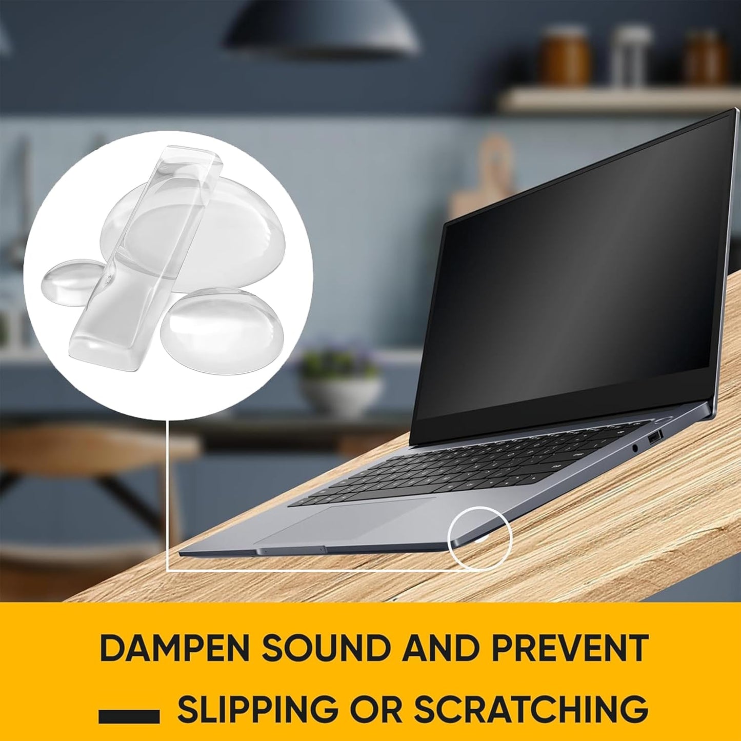 CLEARGRIP Clear Silicone Bumpers – Invisible Furniture Pads for Living Room, Bedroom Closet, and Curio Cabinet Styling