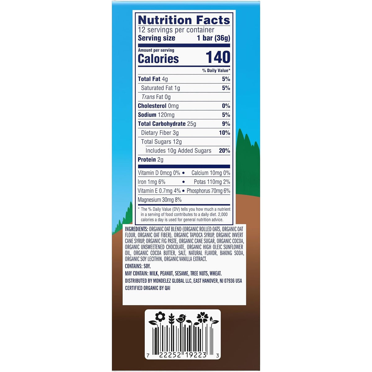 CLIF Kid Zbar Chocolate Brownie Soft-Baked Bars – Energy Snack for Bike Rides and Playground Days, 12 Count