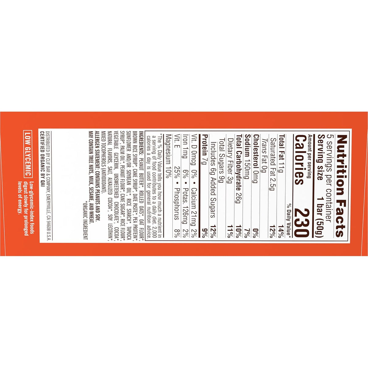 CLIF Nut Butter Bar – Organic Plant-Based Energy Bar for Kitchen Pantry Wellness Rituals