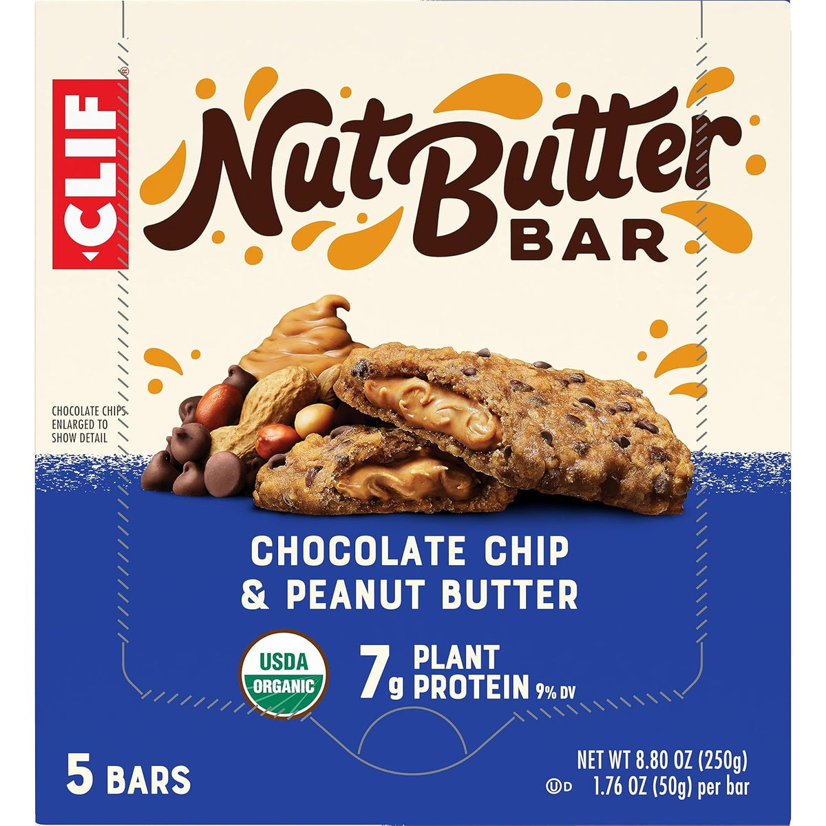 CLIF Nut Butter Bar – Plant-Based Fuel for Post-Workout Wellness Routine, Organic