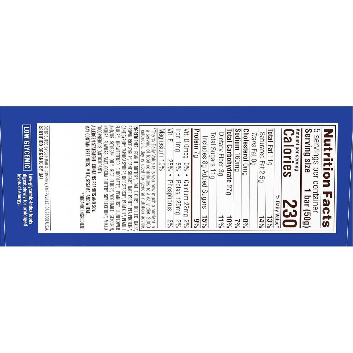 CLIF Nut Butter Bar – Plant-Based Fuel for Post-Workout Wellness Routine, Organic