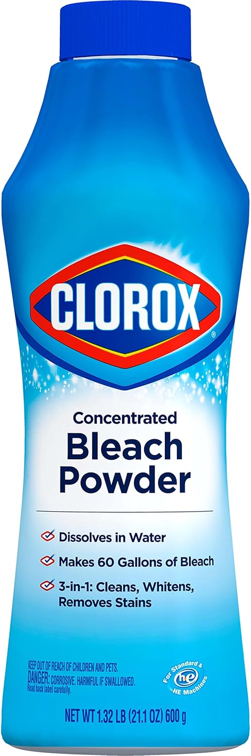 Clorox Bleach Powder – Minimalist Laundry Room Swap, One Bottle Makes 60 Gallons
