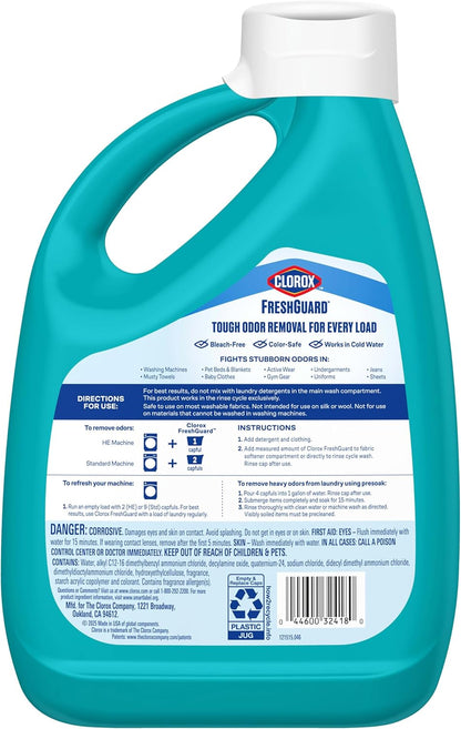 Clorox FreshGuard Laundry Odor Remover for Nursery and Playroom, 0% Bleach Odor Fighter for Sensitive Skin and Baby Clothes