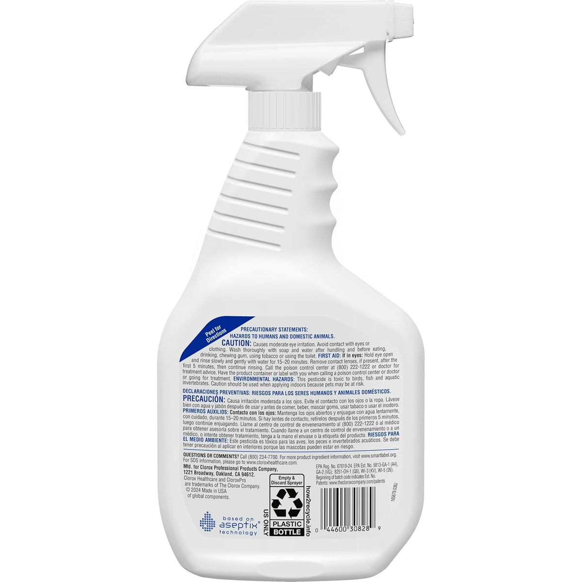 Clorox Healthcare Hydrogen Peroxide Cleaner Disinfectant – Fragrance-Free Disinfectant for Outpatient Surgery Recovery Bays and Exam Tables