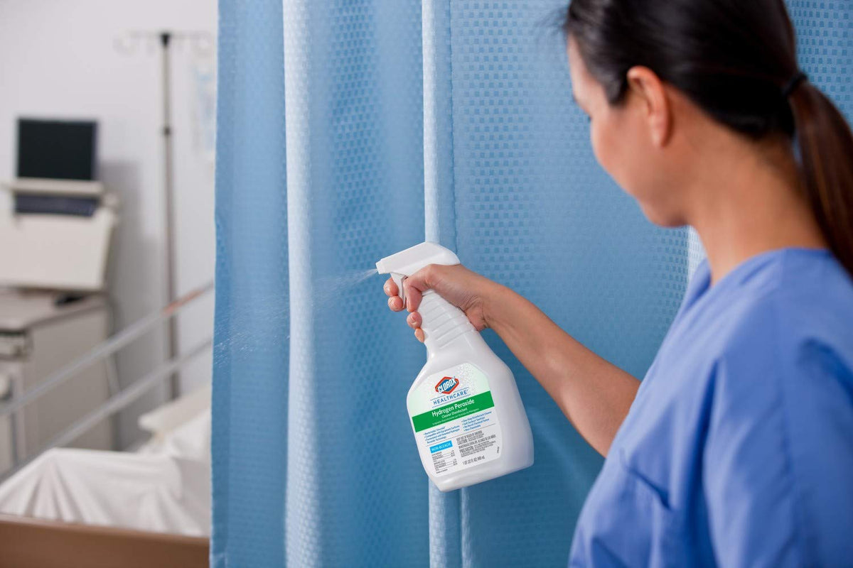 Clorox Healthcare Hydrogen Peroxide Cleaner Disinfectant – Fragrance-Free Disinfectant for Outpatient Surgery Recovery Bays and Exam Tables