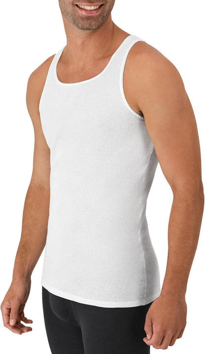 close-knit, clean-fitting a-shirt silhouette that disappears under clothing
