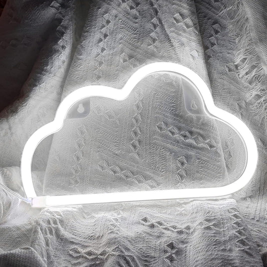cloud-shaped flexible silicone led neon strip (11.6 x 7.4 inches)