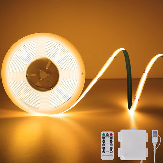 cob led strip with 640 (or 1152 rgb) lamp beads for spot-free, uniform illumination
