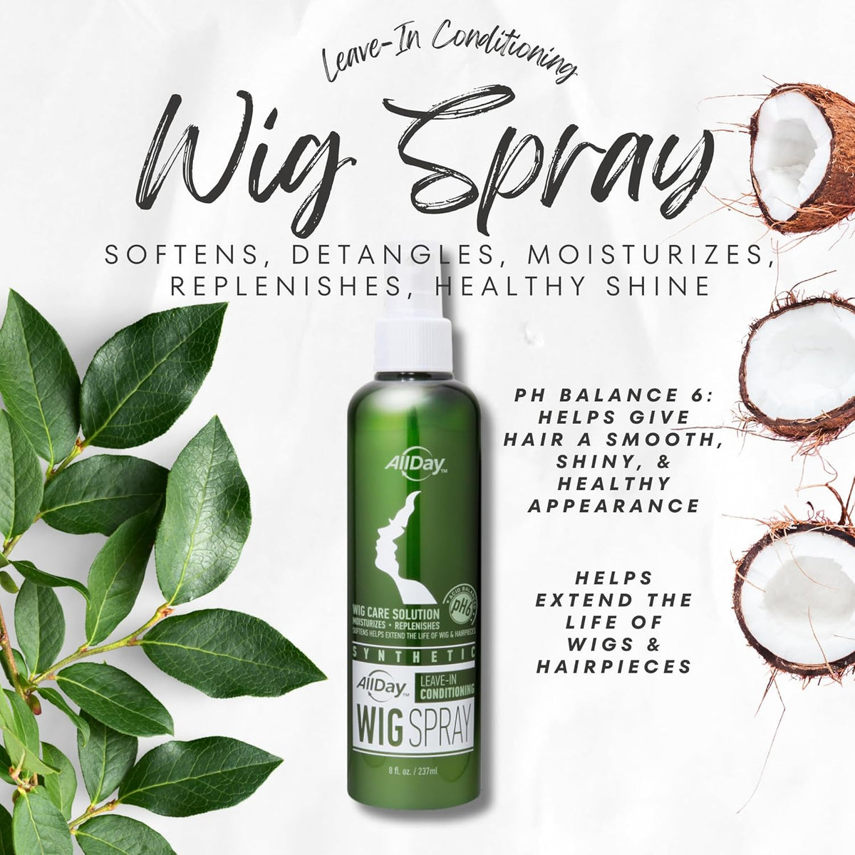coconut oil for shine and fiber conditioning