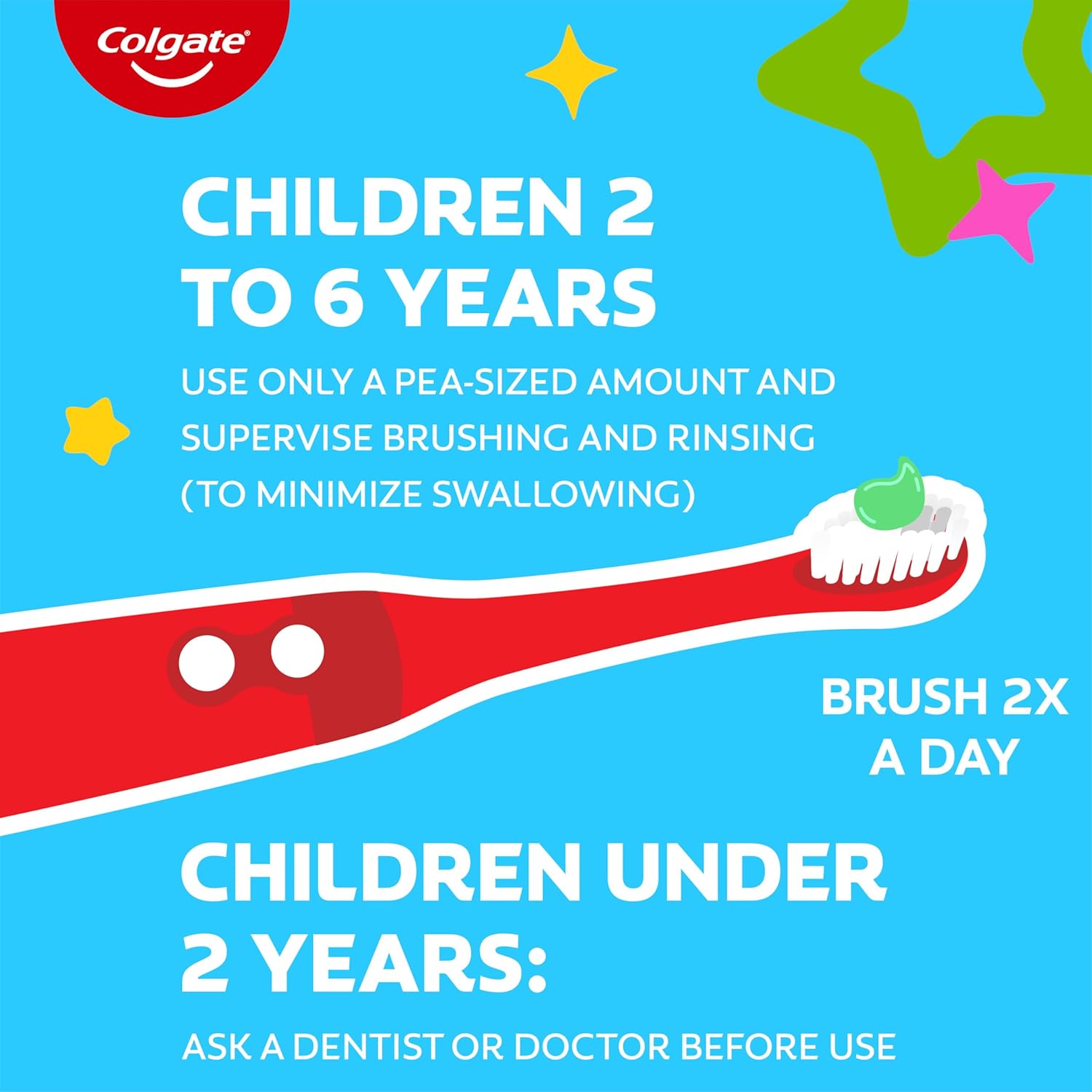 Colgate Kids Anticavity Fluoride Toothpaste Pump for Ages 6+, ADA Accepted Bubble Fruit, 4.4 Oz, 6 Pack for the Family Bathroom