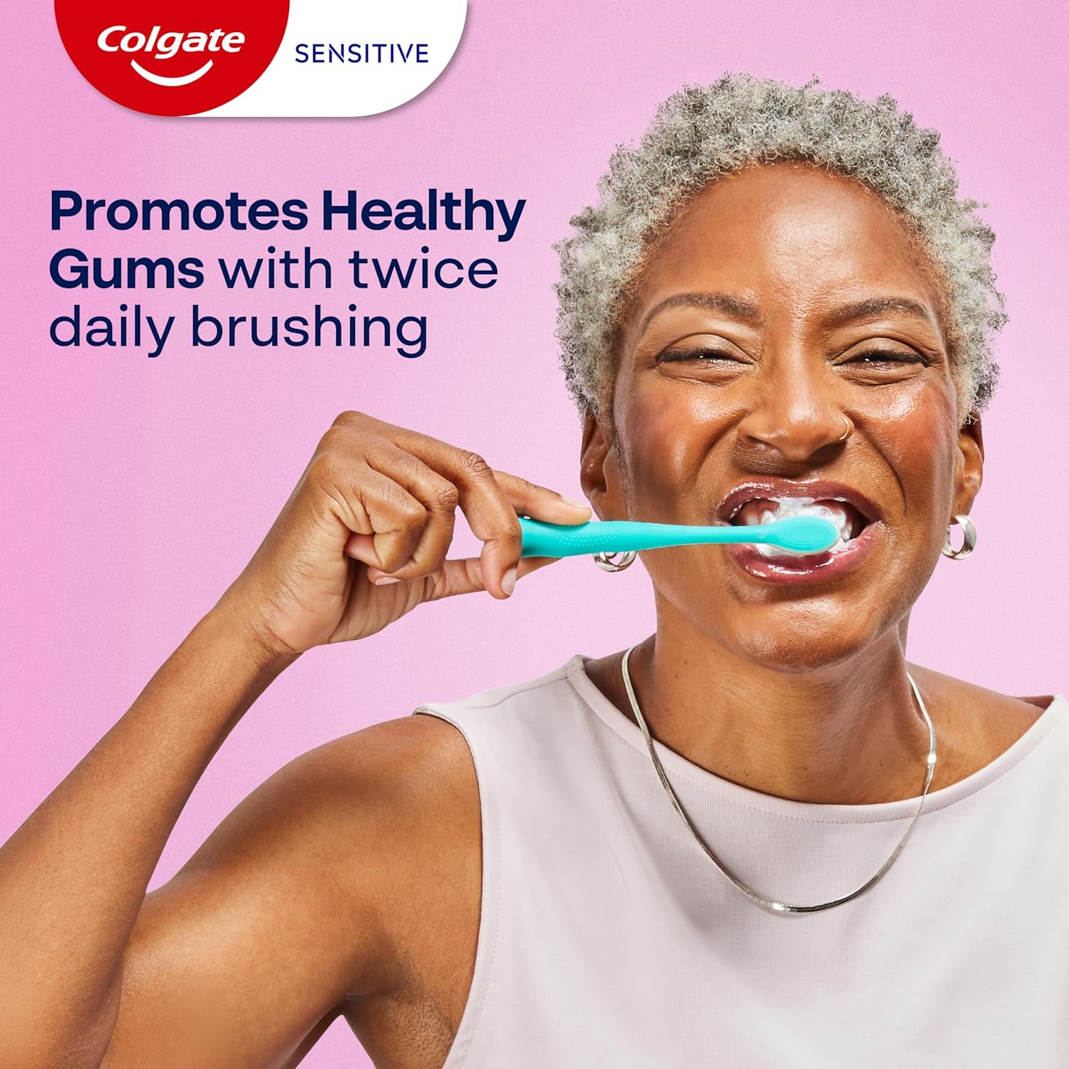 Colgate Sensitive Teeth Whitening Toothpaste – Daily Self-Care Ritual for Sensitive Smiles, Enamel Repair & Cavity Protection