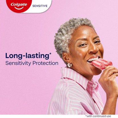 Colgate Sensitive Teeth Whitening Toothpaste – Daily Self-Care Ritual for Sensitive Smiles, Enamel Repair & Cavity Protection