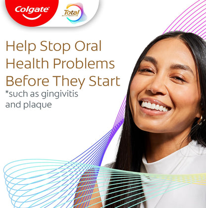 Colgate Total Alcohol-Free Mouthwash – Clean Mint, Minimal Design for Clutter-Free Bathrooms