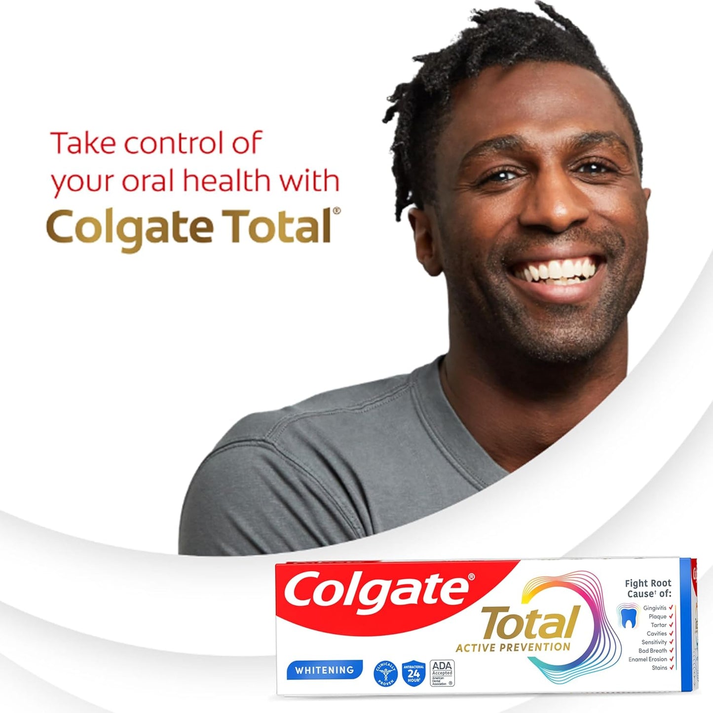 Colgate Total Whitening Toothpaste – Morning & Evening Dental Care for Peak Performance