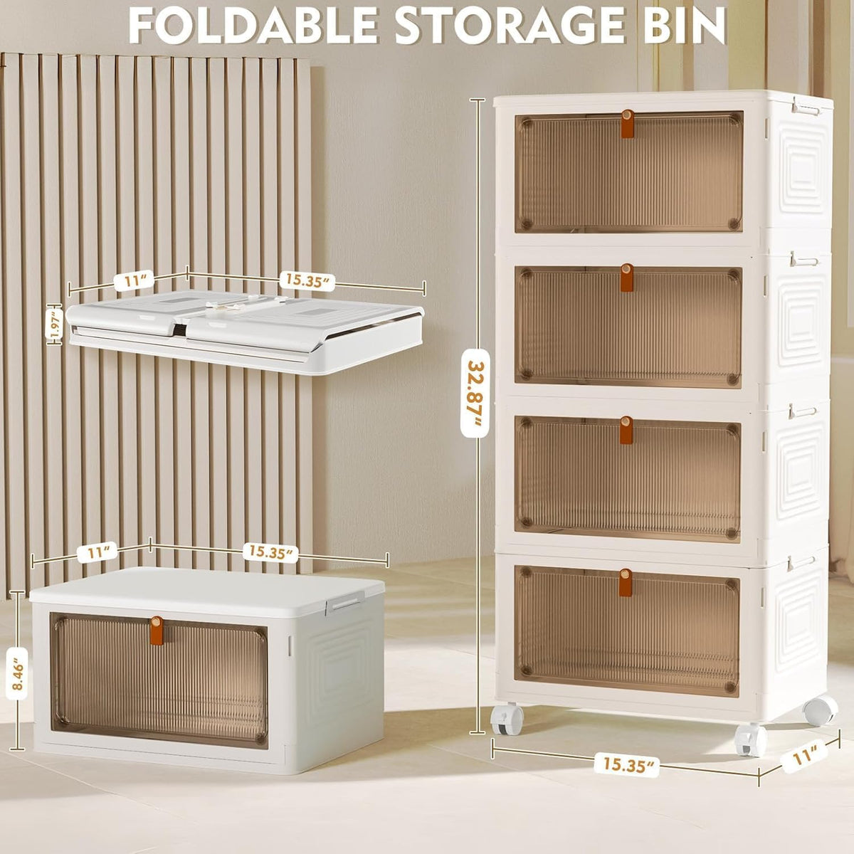 collapsible pp construction that folds flat when not in use