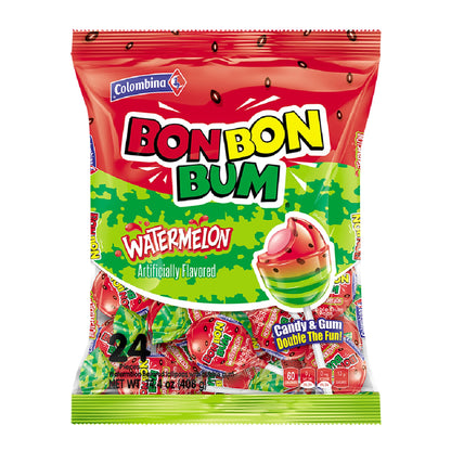 Colombina Bon Bon Bum Lollipops – 48-Count Tropical Candy Care Package for Latin American Family Abroad and Nostalgic Holiday Gifting