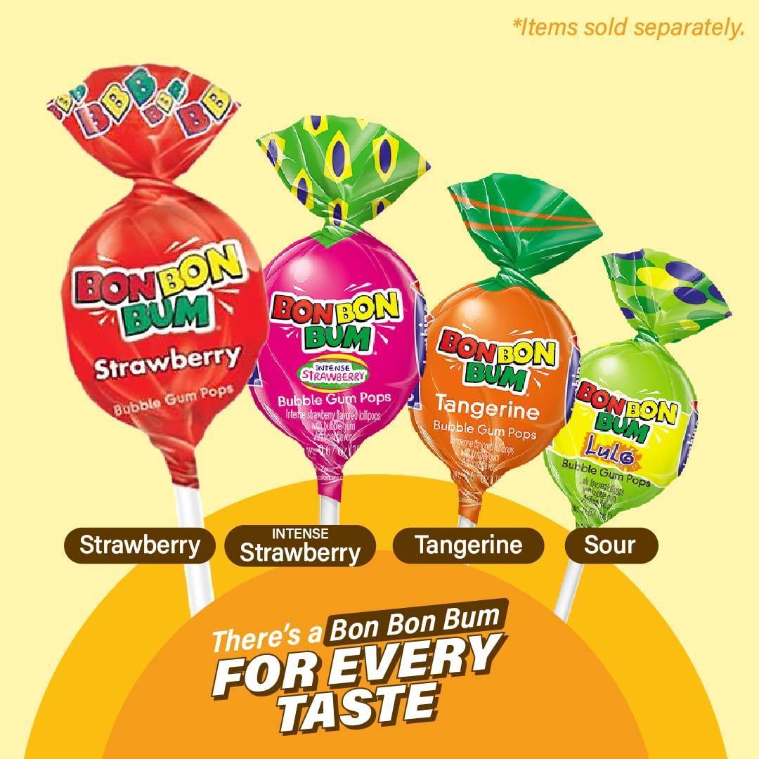 Colombina Bon Bon Bum Lollipops – 48-Count Tropical Candy Care Package for Latin American Family Abroad and Nostalgic Holiday Gifting