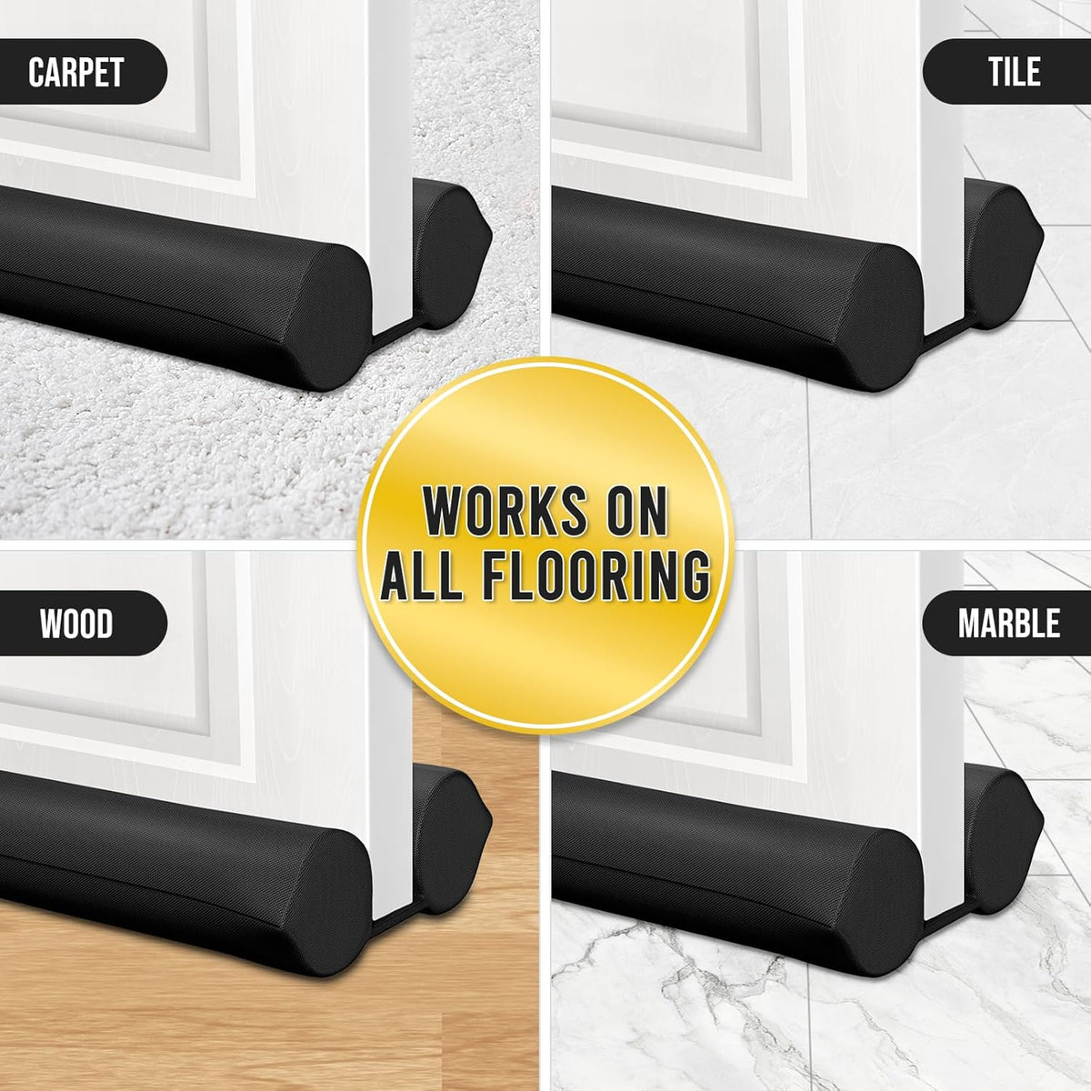 Comfyanno Under Door Draft Stopper – Draft and Noise Door Seal for Restful Sleep and Wind-Down Routines