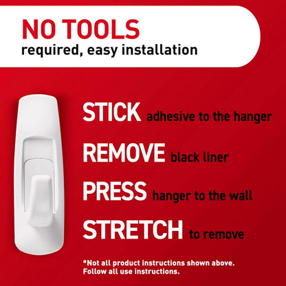 Command 5 lb Utility Hooks – Bedroom and Fireplace Mantel Decor Without Wall Damage