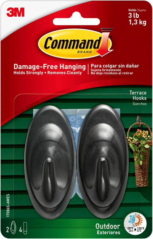 command adhesive strips rated from -20°f to 125°f for weather resistance