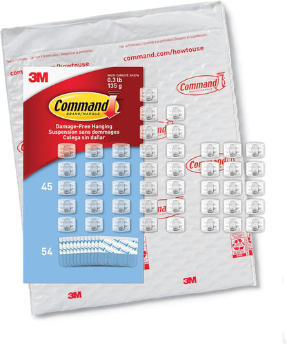Command Child-Safe Light Clips for Nursery and Playroom Walls, No-Hole Adhesive for String Lights